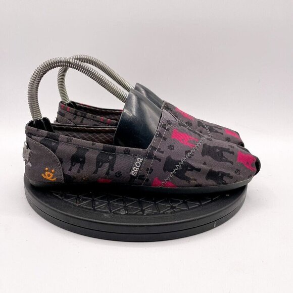 SKECHERS BOBS Gentle Giant Grey Slip-On Casual Shoes Flats 31326 Women's Sz 6 - Picture 1 of 8